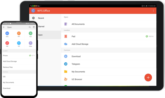 use wps office on android